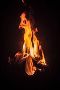 A picture of a flame representing the antifragile concept.